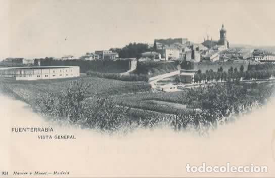 Postales: FUENTERRABIA DORSO SIN DIVIDIR VISTA GENERAL