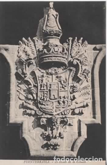 Postales: FUENTERRABIA SIN ESCRIBIR ESCUDO DE LA CIUDAD