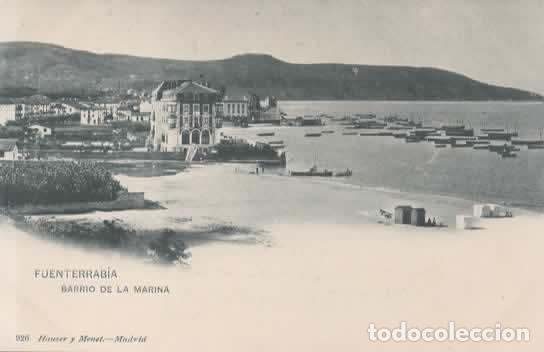 Postales: FUENTERRABIA DORSO SIN DIVIDIR BARRIO DE LA MARINA