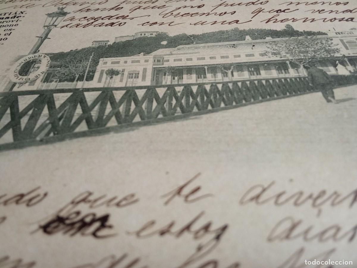 Postales: San Sebastian.Puente de Madera. - Foto 2