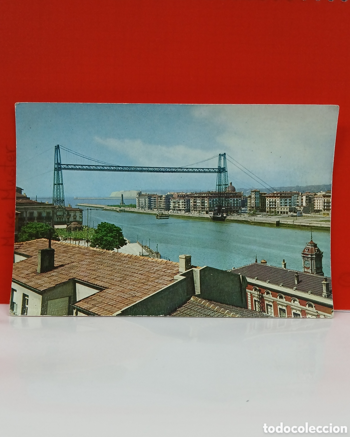 Postales: POSTAL ANTIGUA LAS ARENAS &rdquo;VIZCAYA&rdquo; PUENTE DE VIZCAYA. 1962