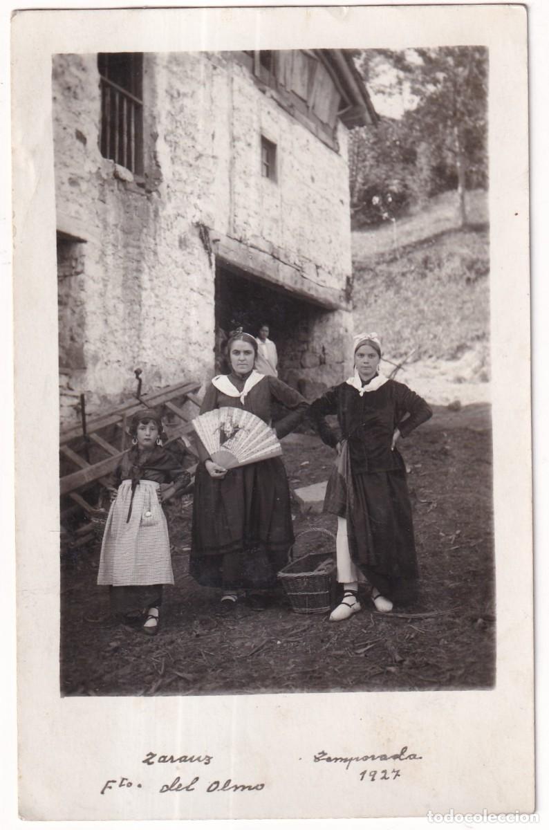 Cartoline: Postal fotogr&aacute;fica. Zarauz Foto del Olmo. Temporada 1927. Sin circular.