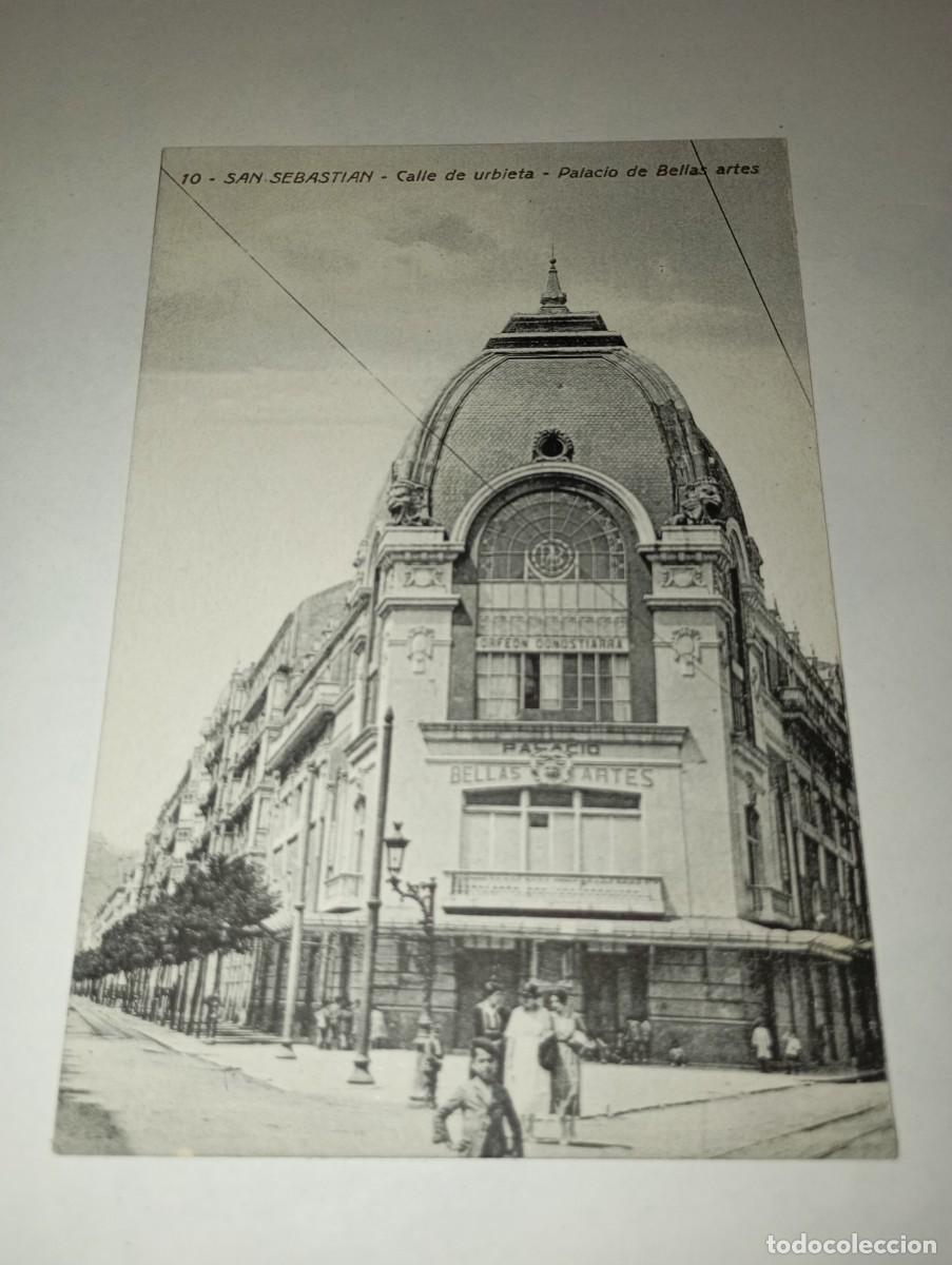 Postales: Postal San Sebasti&aacute;n Calle de Urbieta Palacio Bellas Artes
