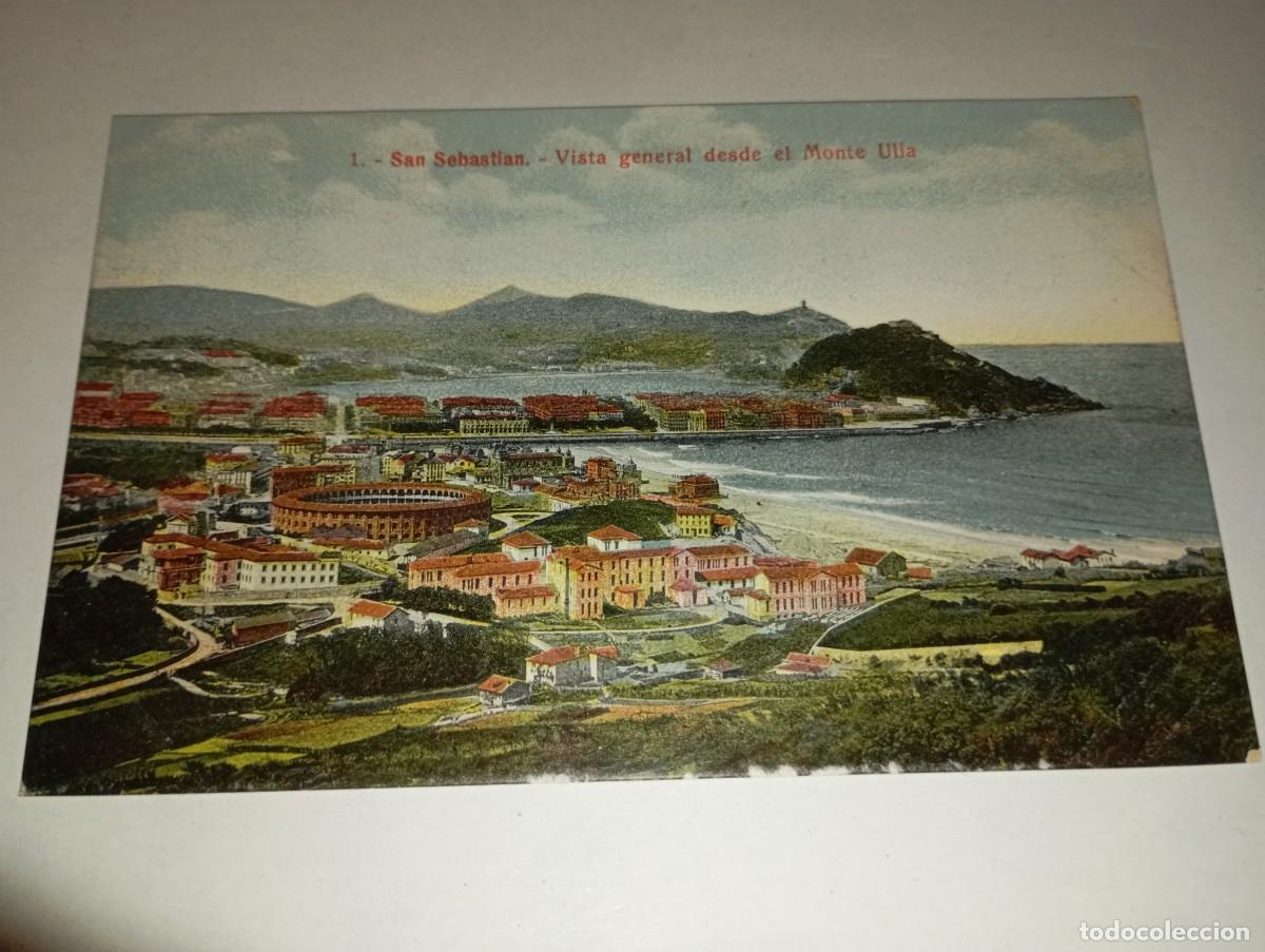 Postales: Postal San Sebastian Vista postal coloreada