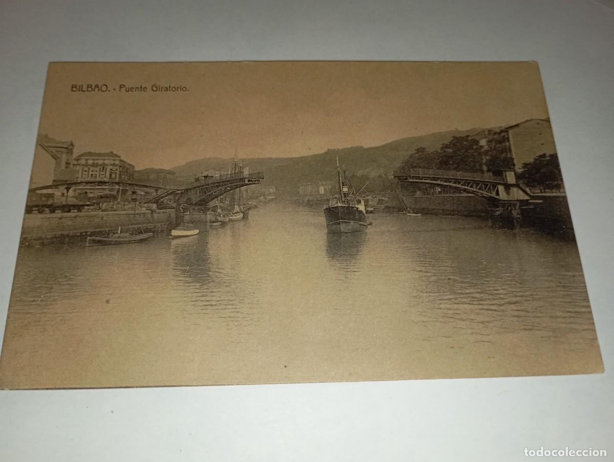 Postales: Postal Bilbao puente giratorio
