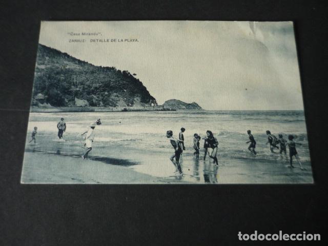 Postcards: ZARAUZ GUIPUZCOA DETALLE DE LA PLAYA