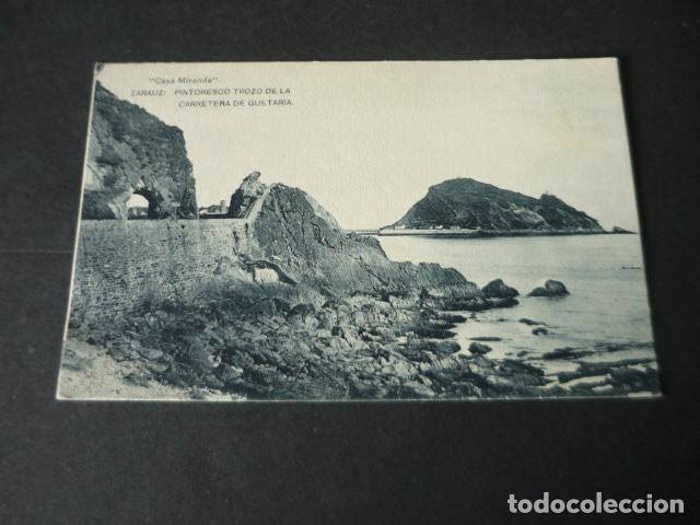 Postais: ZARAUZ GUIPUZCOA PINTORESCO TROZO DE LA CARRETERA DE GUETARIA