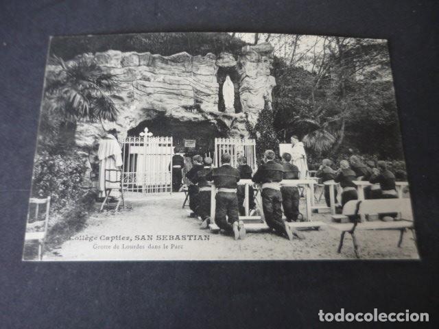 Postales: SAN SEBASTIAN COLEGIO CAPTIER GRUTA DE LOURDES