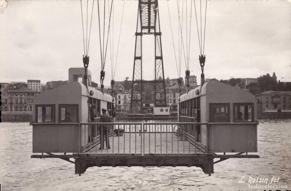 Postales: POSTAL LAS ARENAS PUENTE VIZCAYA - TRANSBORDADOR N&ordm; 46 ROISIN