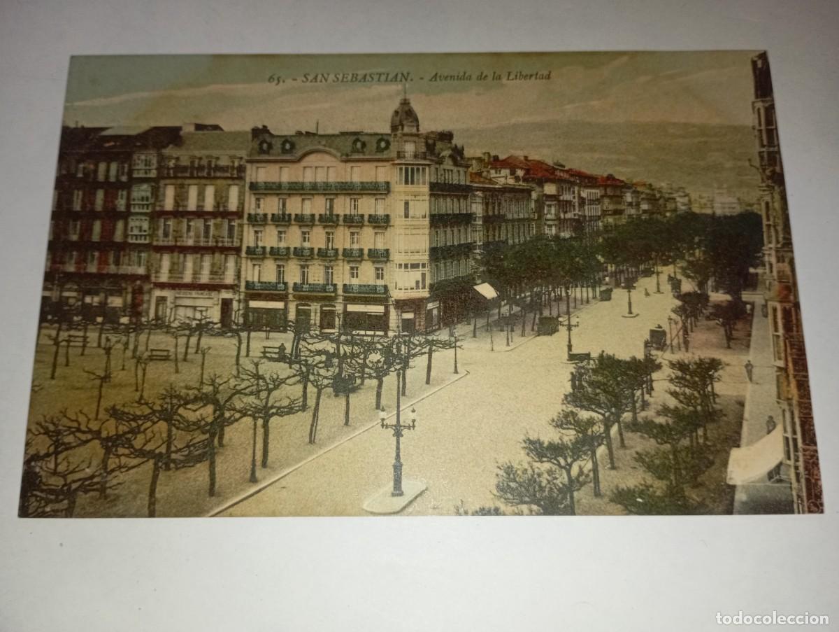 Postales: San Sebasti&aacute;n avenida de la libertad