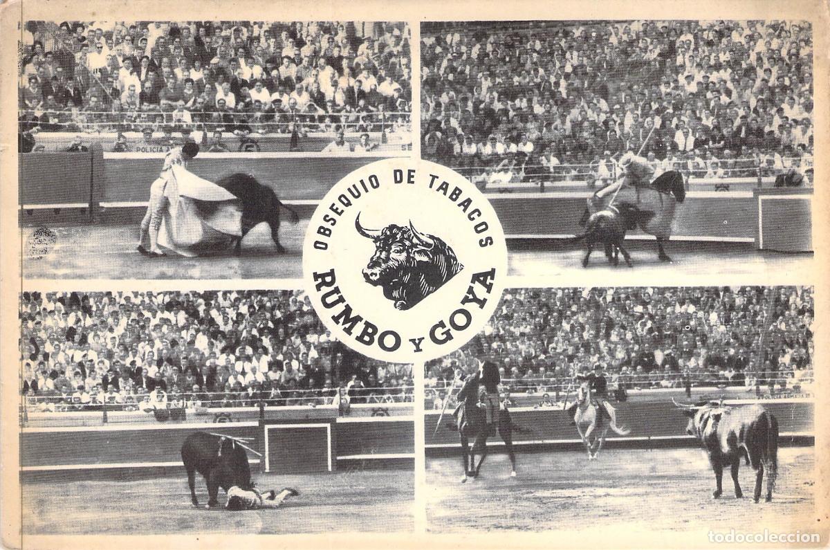 Postales: Postal Taurina de Publicidad Tabacos Rumbo y Goya