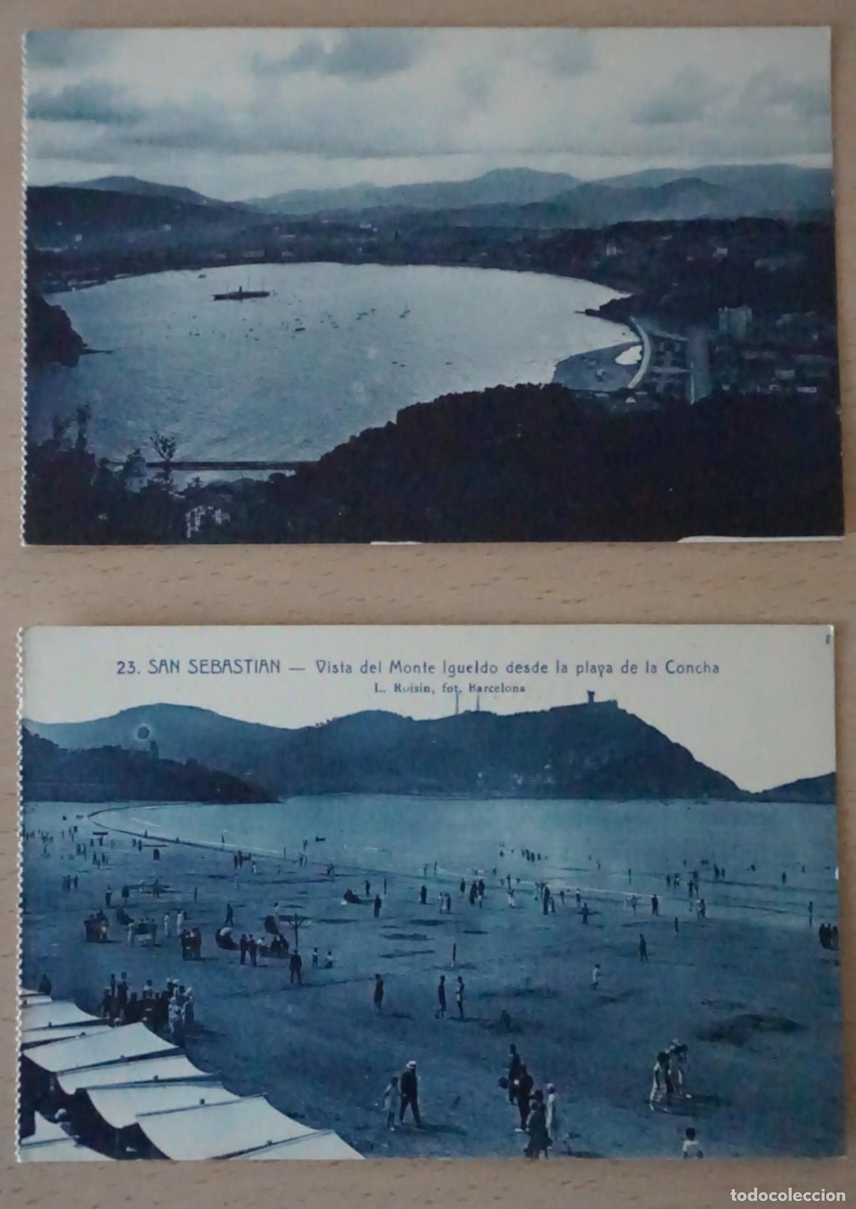 Postcards: 2 antiguas postales de San Sebasti&aacute;n sin circular.