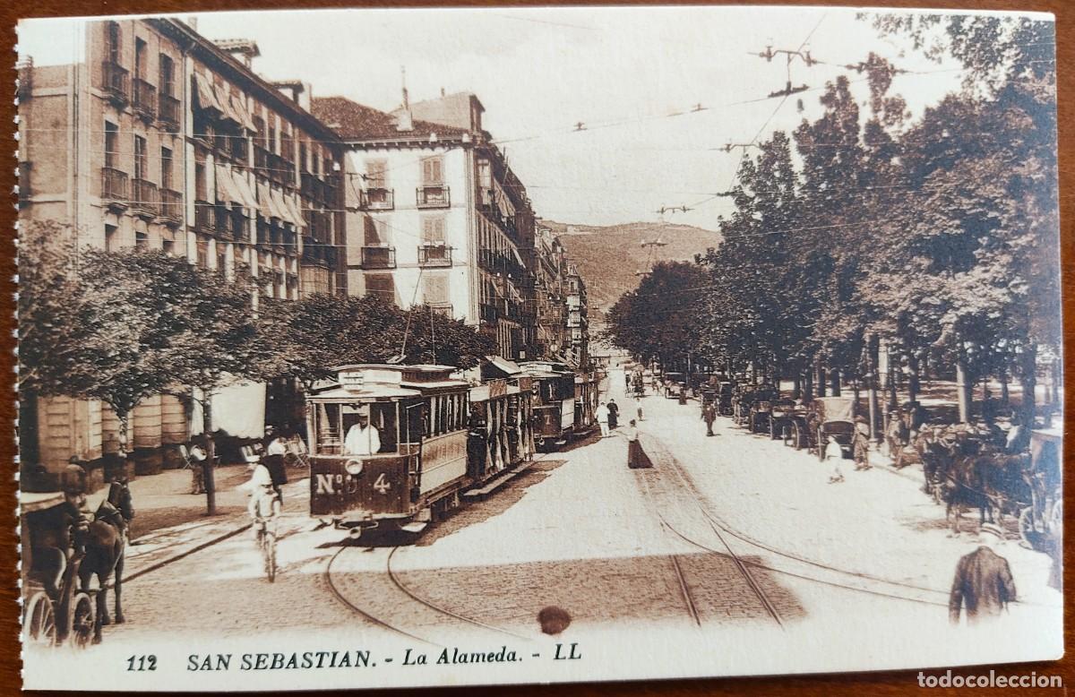 Postales: 112. SAN SEBASTI&Aacute;N. LA ALAMEDA - L&Eacute;VY ET NEURDEIN R&Eacute;UNIS, PARISE