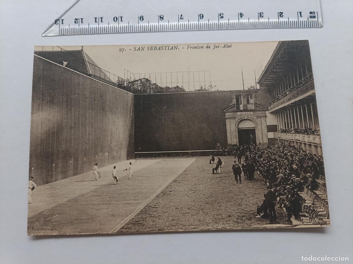 Postales: SAN SEBASTI&Aacute;N (GUIP&Uacute;ZCOA) - FRONT&Oacute;N DE JAI-ALAItal no escrita