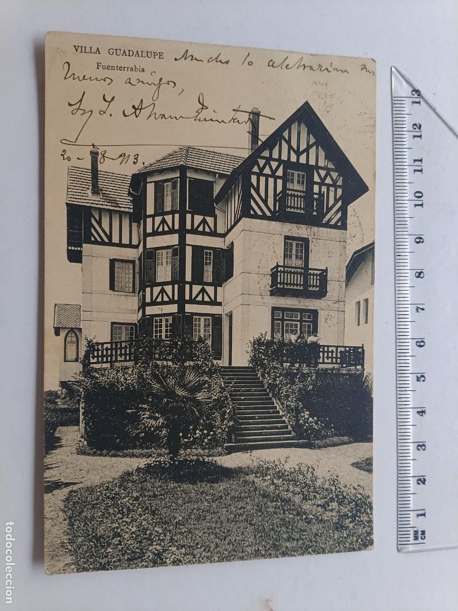 Postales: FUENTERRABIA - HONDARRIBIA - GUIP&Uacute;ZCOA POSTAL ANTIGUA ORIGINAL - VILLA GUADALUP