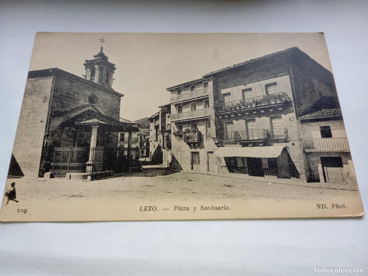 Postales: Postal Lezo Plaza y Santuario