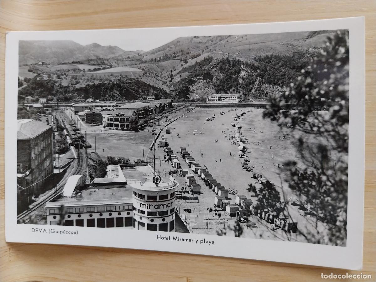 Postales: HOTEL MIRAMAR DEVA GUIPUZCOA PLAYA ED MANIPEL 142205 SC ORIGINAL