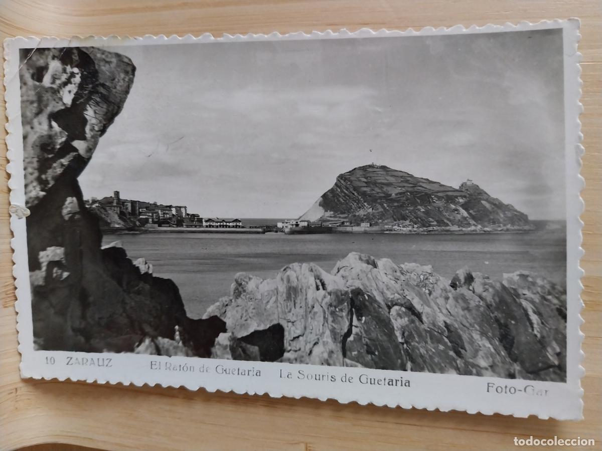 Postales: ZARAUZ RATON DE GUETARIA ED FOT GAR 10 SELLO RAMON CAJAL 2 PTAS CIRCULADA MATASELLOS LOYOLA
