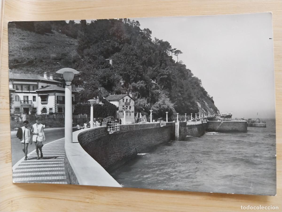 Postales: ZARAUZ PASEO ED MANIPEL CIRCULADA A&Ntilde;O 1961 ANIMADA ORIGINAL BN PRECIOSA