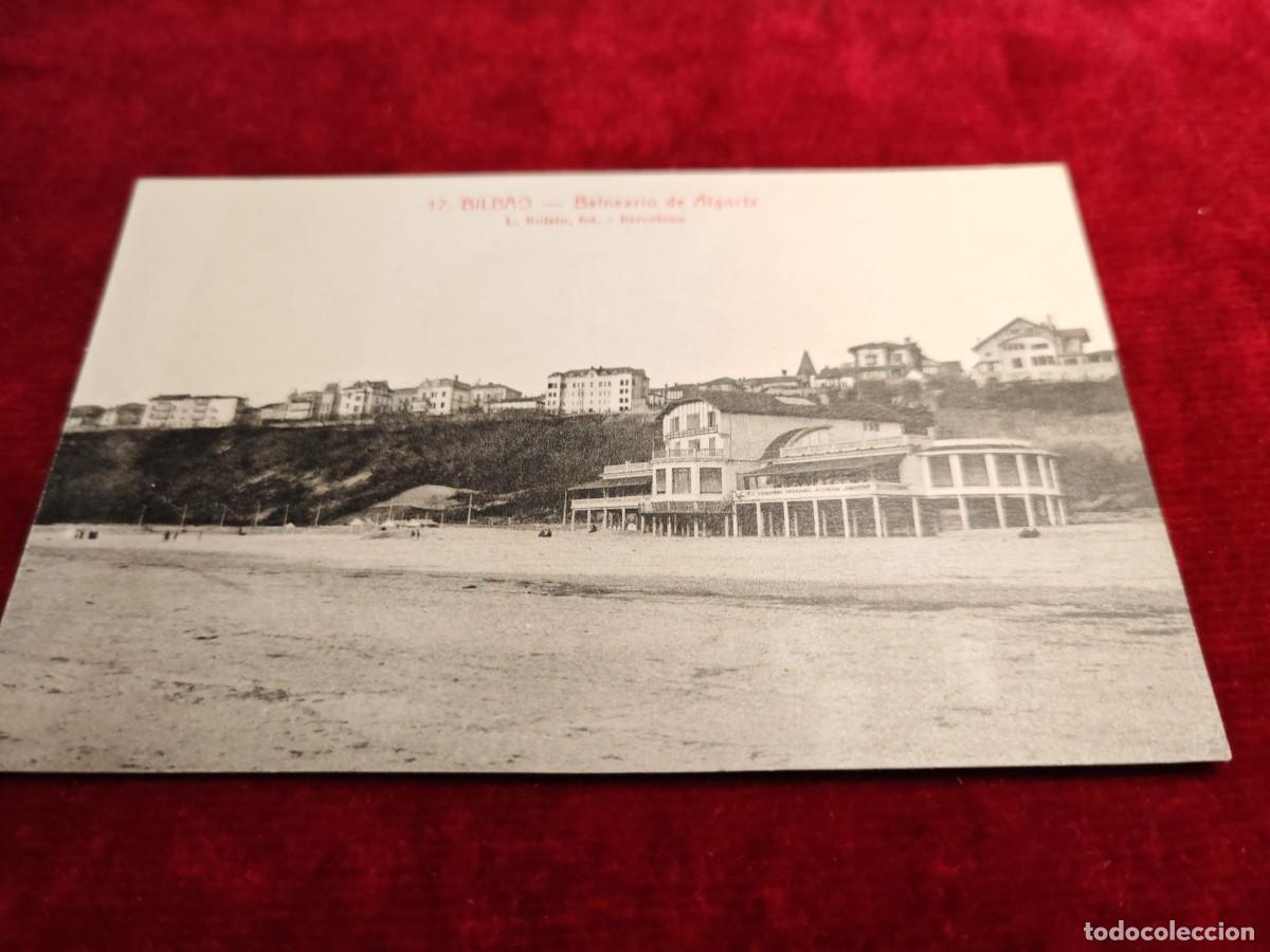 Cartoline: Postal antigua Bilbao balneario de Algorta
