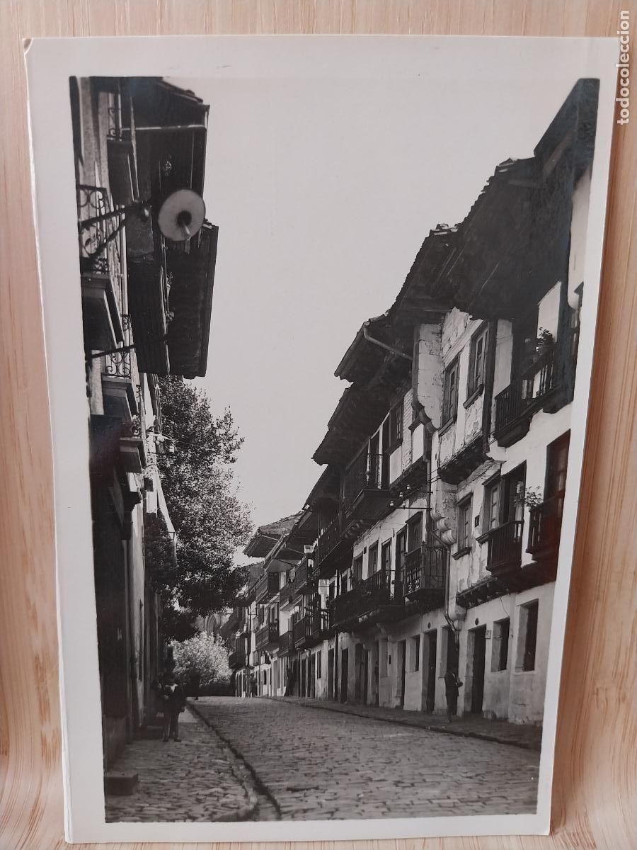 Postales: FUENTERRABIA CALLE SAN NICOL&Aacute;S ED FOTO GALARZA 507 SC ORIGINAL ANIMADA BN ORIGINAL