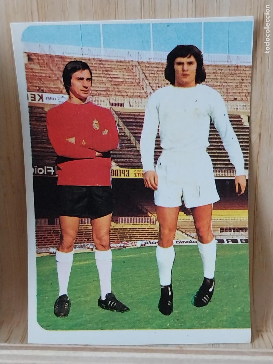 Postales: CAMACHO M ANGEL REAL MADRID RUIROMER A&Ntilde;O 1975 75 76 CROMO 105 -**- SIN PEGAR NUNCA ROMERO