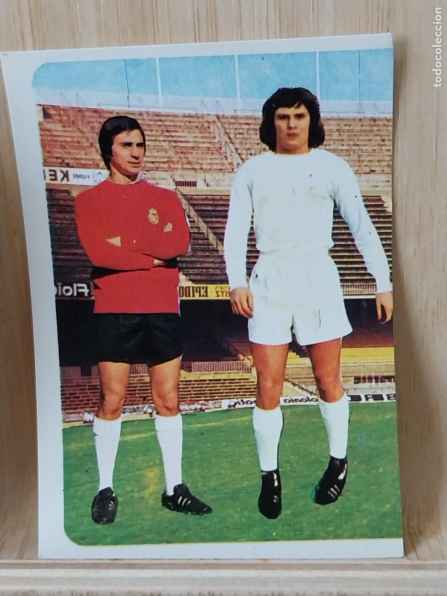 Postales: CAMACHO M ANGEL REAL MADRID RUIROMER A&Ntilde;O 1975 75 76 CROMO 105 -*..- SIN PEGAR NUNCA ROMERO
