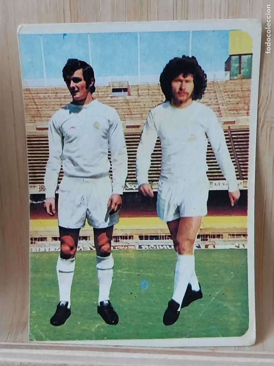 Postales: BREITNER AGUILAR REAL MADRID RUIROMER A&Ntilde;O 1975 75 76 CROMO 108 -*..- SIN PEGAR NUNCA ROMERO