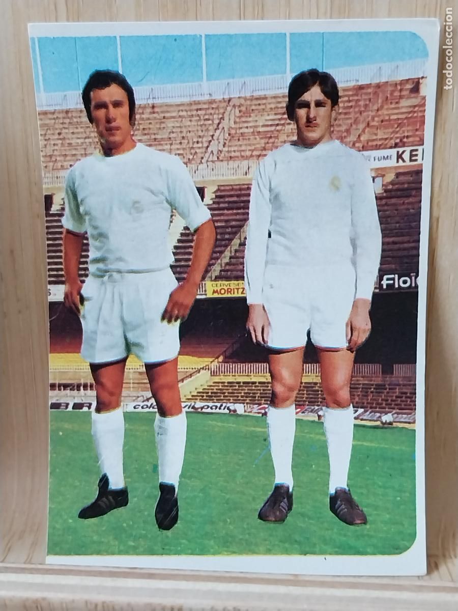 Postales: MACANAS AMANCIO REAL MADRID RUIROMER A&Ntilde;O 1975 75 76 CROMO 112 -*..- SIN PEGAR NUNCA ROMERO