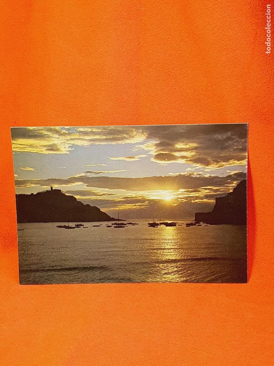 Postales: POSTAL-SAN SEBASTI&Aacute;N-PUESTA DEL SOL-MANIPEL-1981-IMPOLUTA-S/C-VER FOTOGRAF&Iacute;AS.