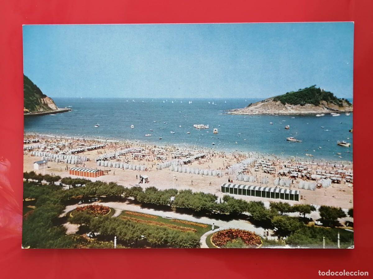 Postales: POSTAL 18738 NUEVA-CYP ATLANTA SERIE II N&ordm; 9203 SAN SEBASTIAN GIPUZKOA JARDINES PLAYA ONDARRETA