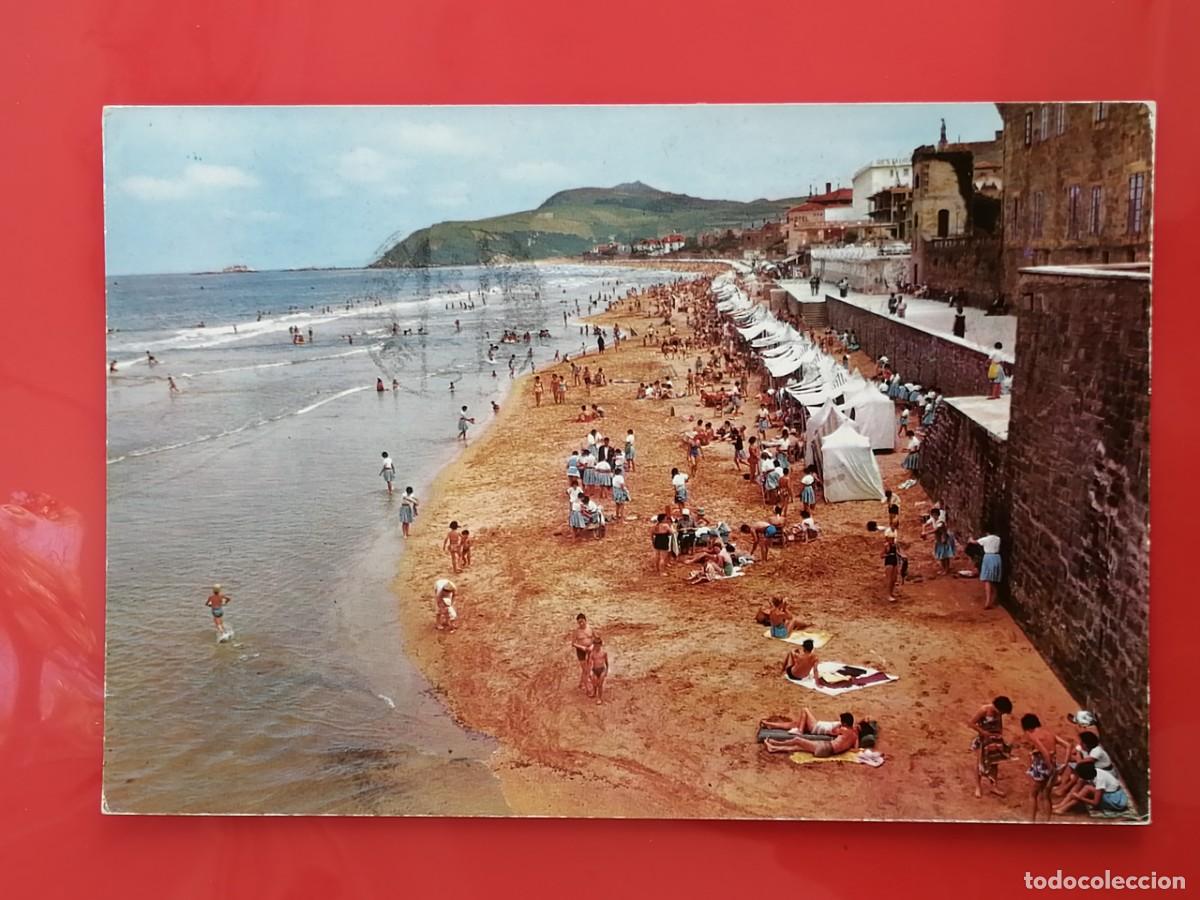 Postales: POSTAL 18736 MAT.1962-CYP ATLANTA SERIE II N&ordm; 9241 ZARAUZ GIPUZKOA PLAYA