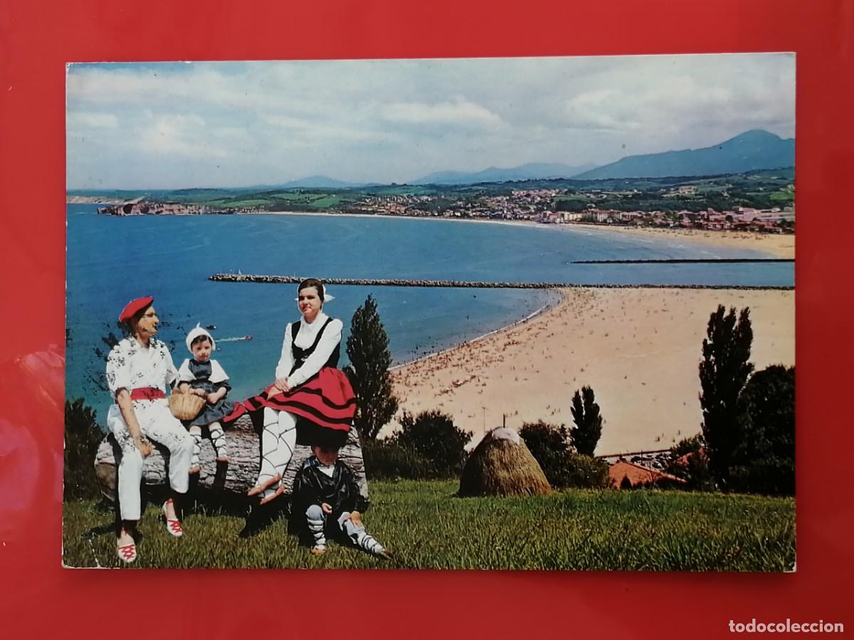 Postales: POSTAL 18719 MAT.IRUN 1974-NAYLLA FOURNIER 40 FUENTERRABIA GIPUZKOA PLAYA HENDAYE FRANCE FOLK