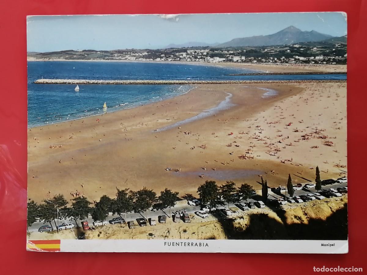 Postales: POSTAL 18718 SIN USO-NAYLLA FOURNIER 20 FUENTERRABIA GIPUZKOA PLAYA AL FONDO HENDAYE FRANCE