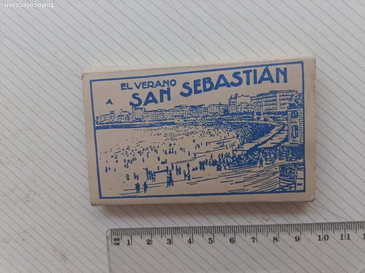 Postales: San Sebasti&aacute;n. Minibloc de vistas en blanco y negro. Roisin