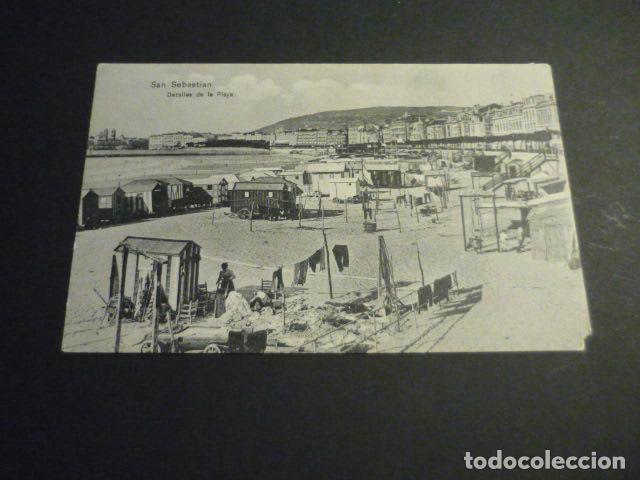 Postales: SAN SEBASTIAN DETALLES DE LA PLAYA