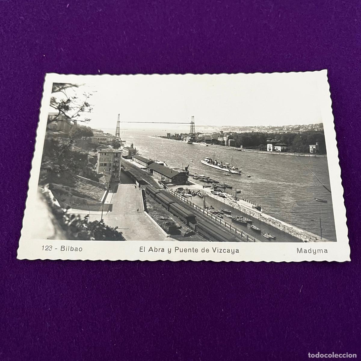 Postales: POSTAL DE BILBAO (VIZCAYA). EL ABRA Y PUENTE DE VIZCAYA.