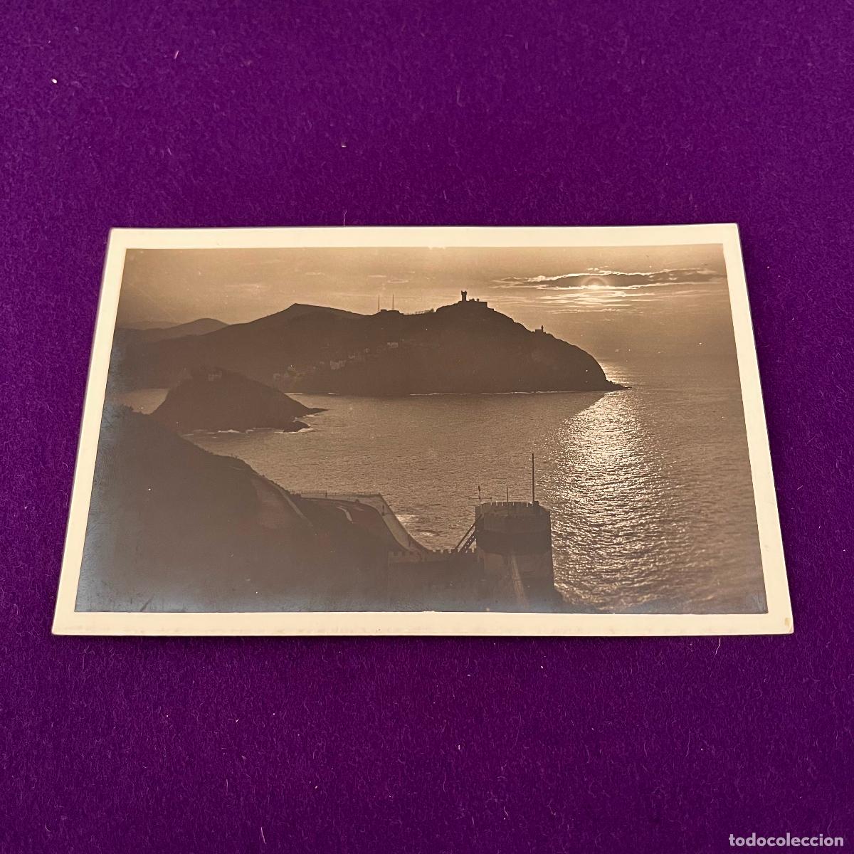 Postais: POSTAL DE SAN SEBASTIAN (GUIPUZCOA). EFECTOS DE SOL DESDE EL MONTE URGULL.