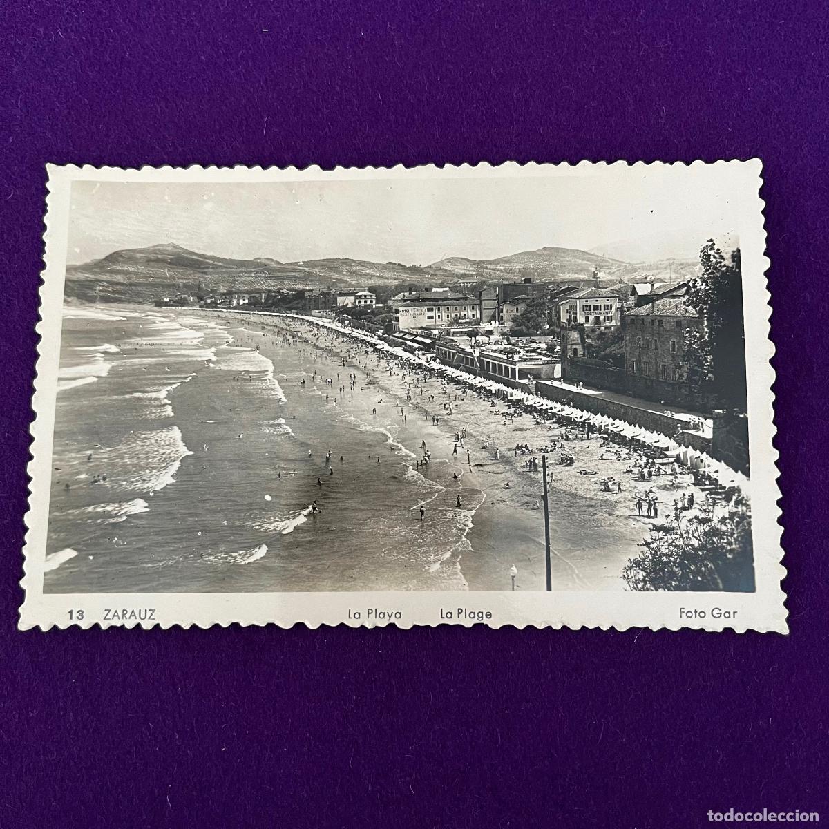Postales: POSTAL DE ZARAUZ (GUIPUZCOA). LA PLAYA.