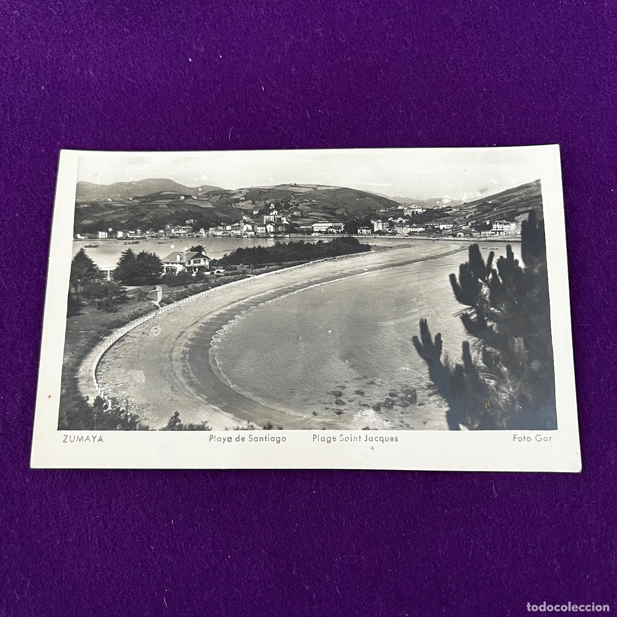 Postales: POSTAL DE ZUMAYA (GUIPUZCOA). PLAYA DE SANTIAGO.