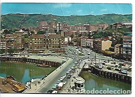 Postales: AYUNTAMIENTO Y PUENTE GENERAL MOLA.- BILBAO