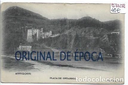 Postales: (PS-80278)POSTAL DE ARRIGORRI-PLAYA DE ONDARROA.FOTOTIPIA L.ESCOLA