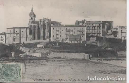 Postales: GUPUZCOA ESCRITA FUENTERRABIA CASTILLO CARLOS V