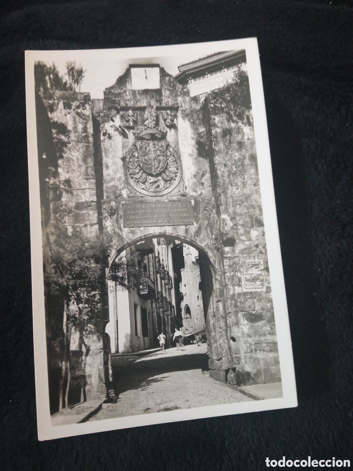 Postales: Antigua postal fotogr&aacute;fica, Fuenterrabia, Puerta de Santa Maria