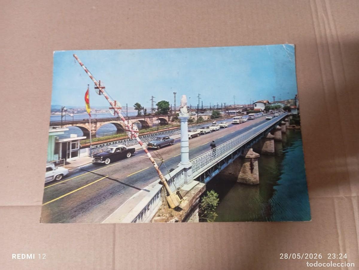 Postales: POSTAL GRAN TAMA&Ntilde;O IRUN PUENTE INTERNACIONAL