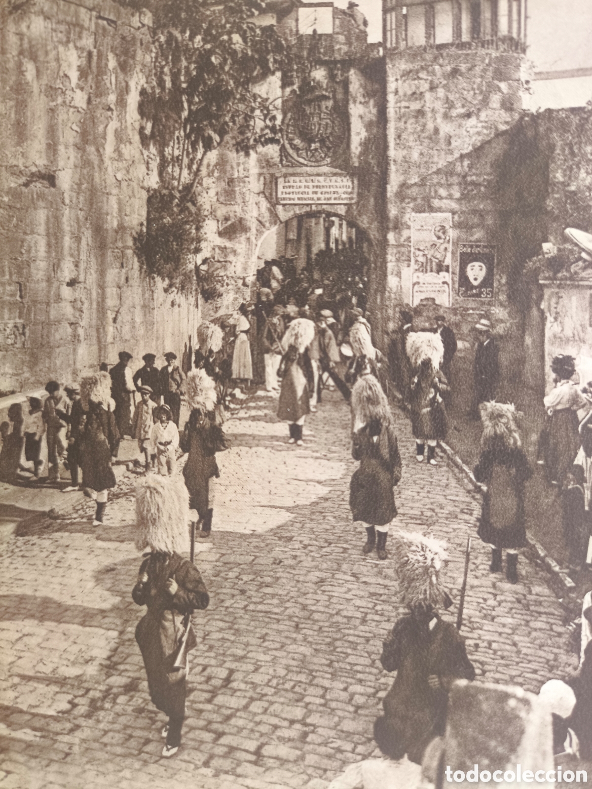 Postales: HONDARRIBIA FIESTA DIA GRANDE POSTAL ANIMADA ED. LA ESPA&Ntilde;OLA FUENTERRABIA GUIP&Uacute;ZCOA