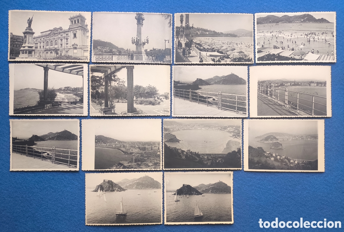 Postales: SAN SEBASTI&Aacute;N POSTAL FOTOGR&Aacute;FICA LOTE 14 GUIP&Uacute;ZCOA C. 1965