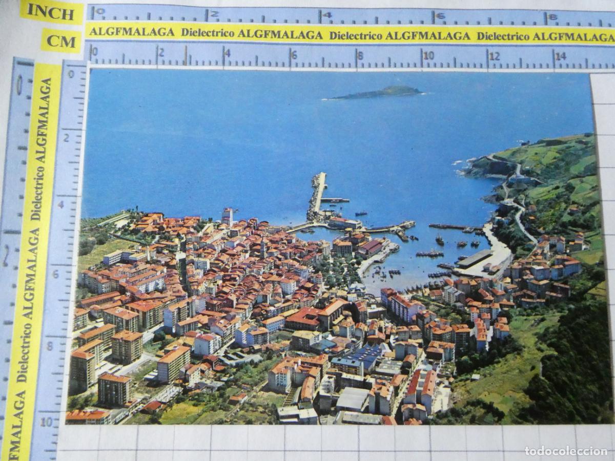 Postales: POSTAL DE VIZCAYA. A&Ntilde;O 1974. BERMEO VISTA AEREA 62 SAN CAYETANO. 995