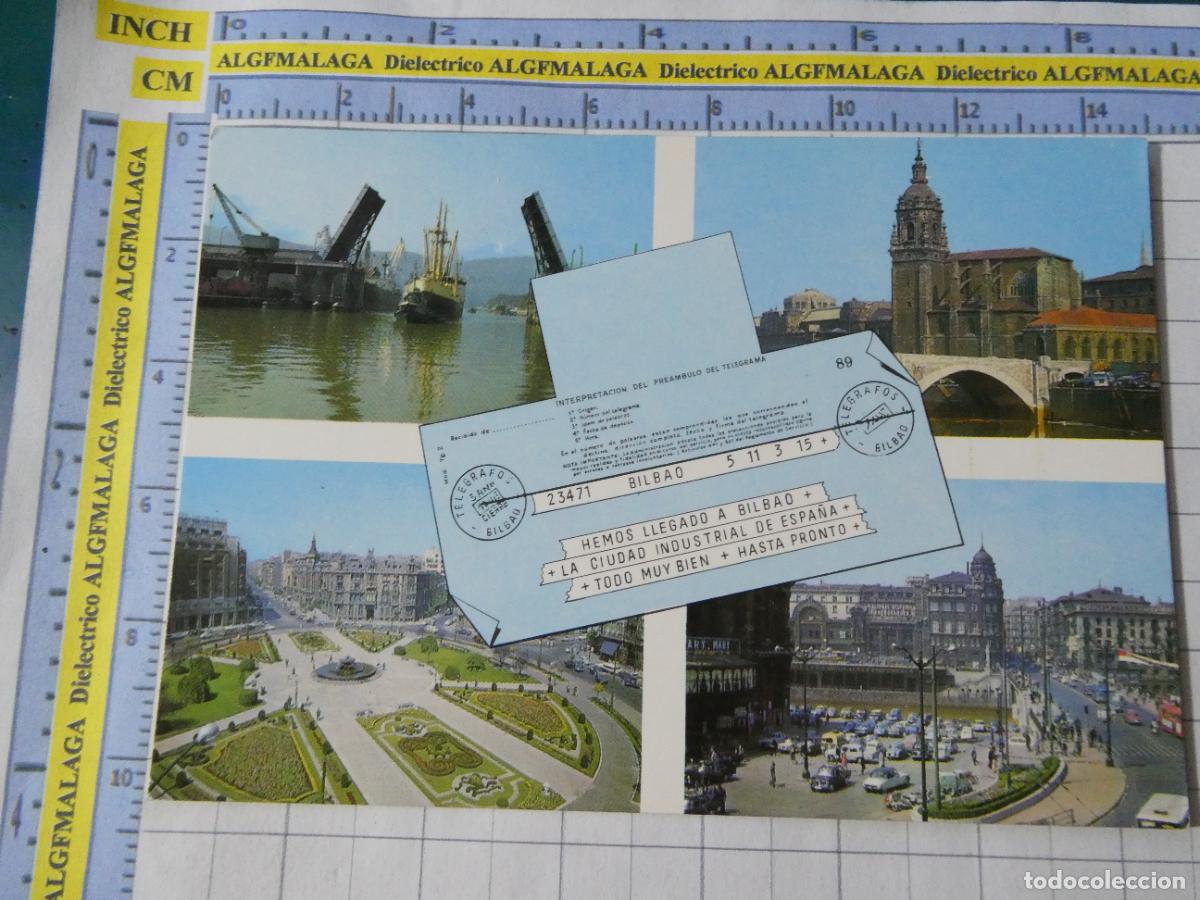 Postales: POSTAL DE VIZCAYA. A&Ntilde;O 1966. BILBAO VISTAS 9 ALARDE. 999