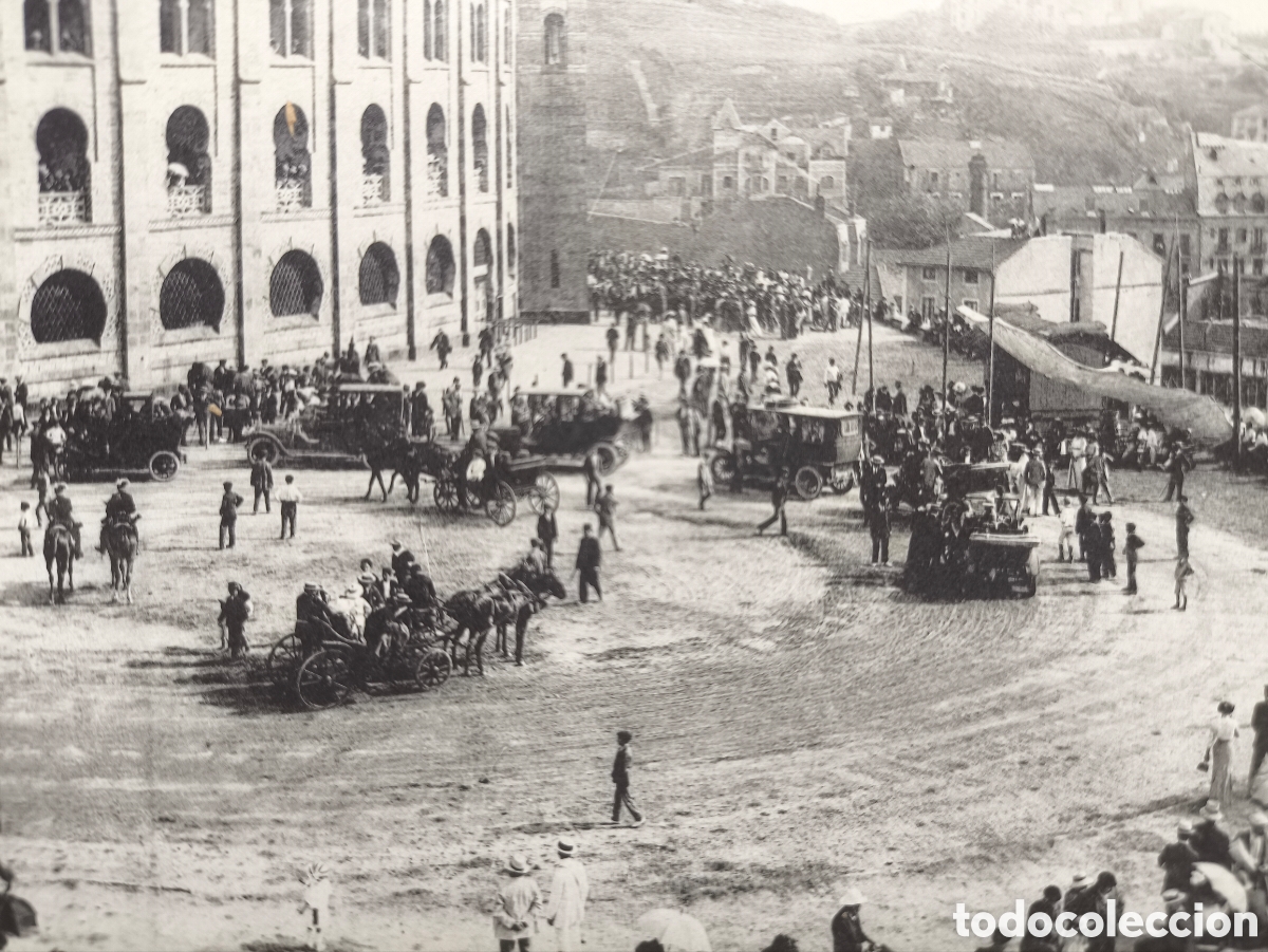 Postales: SAN SEBASTI&Aacute;N NUEVA PLAZA DE TOROS POSTAL ANIMADA FOTOTIPIA ED. HERMANOS MAYOR GUIP&Uacute;ZCOA C. 1915